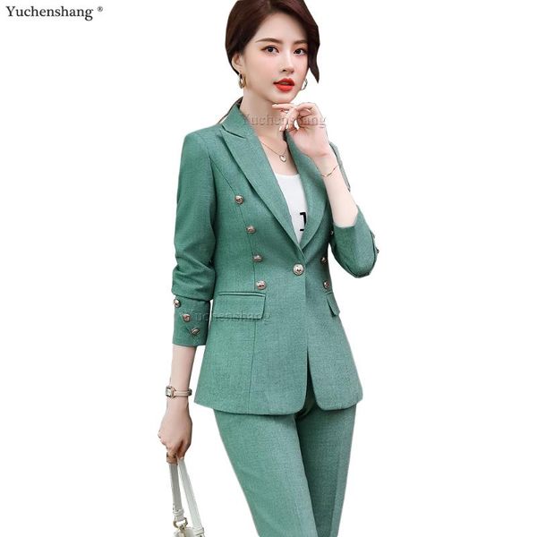 green pink blue 2 piece set formal pant suit women plus size 5xl fashion jacket and ladies button decoration blazer women's two pants, White
green pink blue 2 piece set formal pant suit women plus size 5xl fashion jacket and ladies button decoration blazer women's two pants, White