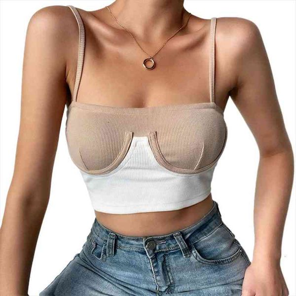 fashion womens club tank contrast strappy sleevless camisoles tube crop bralette casual ladies summer tanks, White
fashion womens club tank contrast strappy sleevless camisoles tube crop bralette casual ladies summer tanks, White