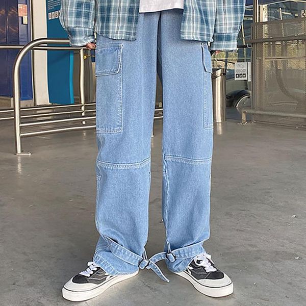 men's jeans men designer streetwear pants denim pant loose straight baggy hip hop plus size casual punk goth clothes, Blue
men's jeans men designer streetwear pants denim pant loose straight baggy hip hop plus size casual punk goth clothes, Blue