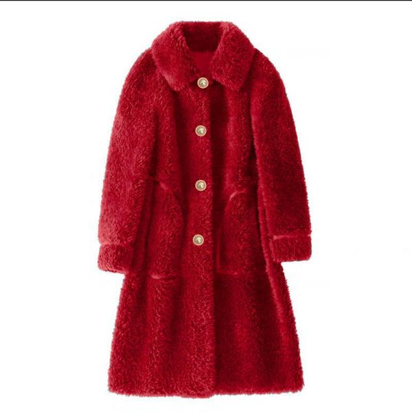 women's fur & faux 2021 women winter real lamb oversize coat lady vintage natural granular jacket female casual warm sheep sheared outw, Black
women's fur & faux 2021 women winter real lamb oversize coat lady vintage natural granular jacket female casual warm sheep sheared outw, Black