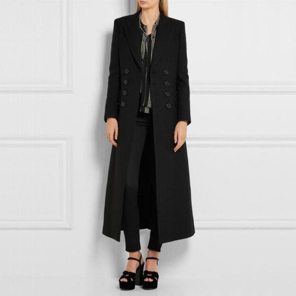 women's wool & blends 2021 autumn winter women woolen long coat fashion temperament slim double-breasted plus size 2xl r1399, Black
women's wool & blends 2021 autumn winter women woolen long coat fashion temperament slim double-breasted plus size 2xl r1399, Black