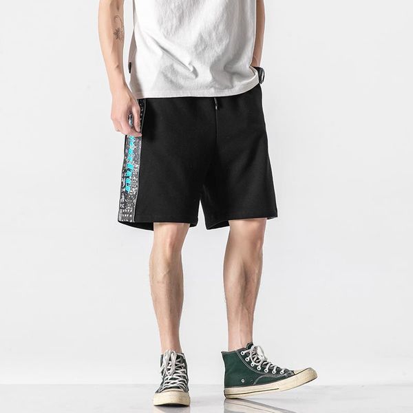 men's shorts summer bandanna embroidery clothing harajuku straight streetwear male hiphop oversized loose trousers lovers, White;black
men's shorts summer bandanna embroidery clothing harajuku straight streetwear male hiphop oversized loose trousers lovers, White;black