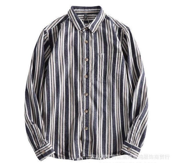 spring autumn men's shirts 100% cotton striped long sleeve button up shirt casual, White;black
spring autumn men's shirts 100% cotton striped long sleeve button up shirt casual, White;black