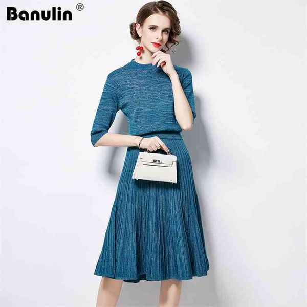 spring autumn knit sweater sets women's half sleeve pullover pleated skirt office lady elegant two piece set 210603, White
spring autumn knit sweater sets women's half sleeve pullover pleated skirt office lady elegant two piece set 210603, White