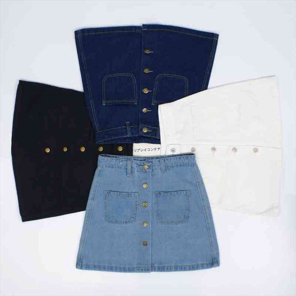 womens ladies a-line pencil denim min skirt high waist jeans harajuku pockets skirt on winter black white high quality
womens ladies a-line pencil denim min skirt high waist jeans harajuku pockets skirt on winter black white high quality