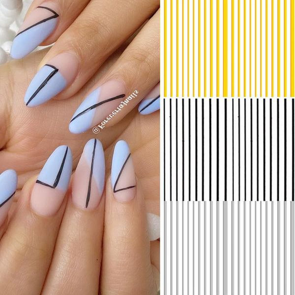 stickers & decals gold silver 3d nail sticker curve stripe lines nails gradient adhesive striping tape art decal decoration, Black
stickers & decals gold silver 3d nail sticker curve stripe lines nails gradient adhesive striping tape art decal decoration, Black
