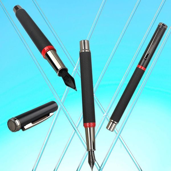 fountain pens 2pcs pen ink full metal clip stainless steel black classic fountain-pen f nib school office supply
fountain pens 2pcs pen ink full metal clip stainless steel black classic fountain-pen f nib school office supply