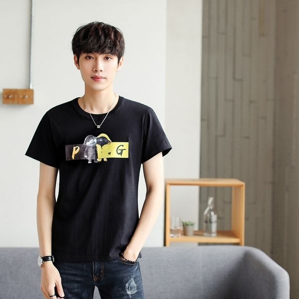 summer new women's street letter characters print loose short-sleeved t-shirt 210317, White;black
summer new women's street letter characters print loose short-sleeved t-shirt 210317, White;black