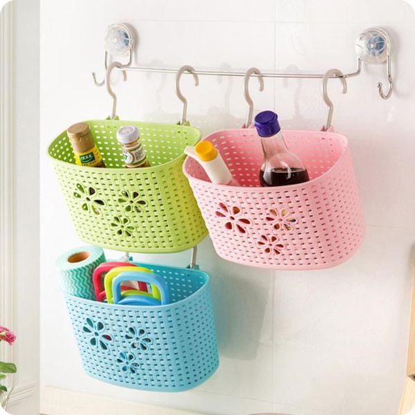 hanging baskets 1pc plastic kitchen bathroom storage basket organizer holder for food cosmetics shampoo vegetable (medium random color)
hanging baskets 1pc plastic kitchen bathroom storage basket organizer holder for food cosmetics shampoo vegetable (medium random color)