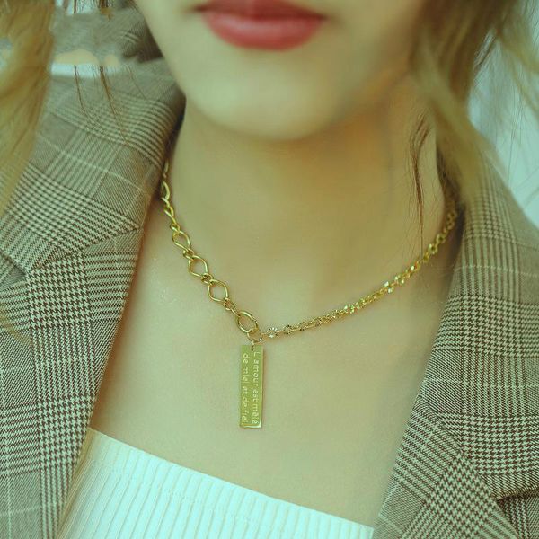 budrovky 2020 new clavicle chain simple temperament square titanium steel necklace for women jewelrydio chan contact, Silver
budrovky 2020 new clavicle chain simple temperament square titanium steel necklace for women jewelrydio chan contact, Silver