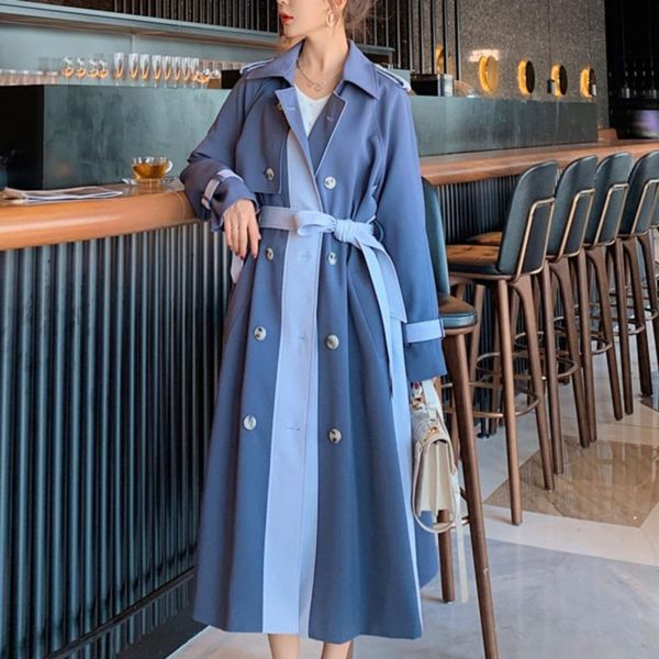 women's trench coats korea chic casual trend women lapel double-breasted hit color lace-up fashion long-sleeved windbreaker autumn 2021, Tan;black
women's trench coats korea chic casual trend women lapel double-breasted hit color lace-up fashion long-sleeved windbreaker autumn 2021, Tan;black