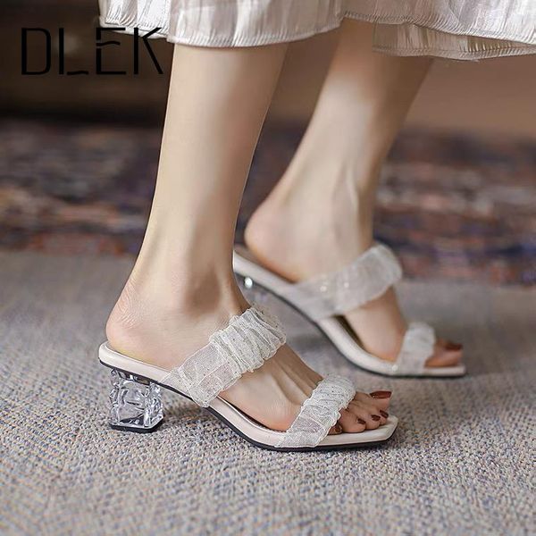slippers dlek women summer modern square transparent heels strap outside middle heel ladies big size 43 slipper shoes, Black
slippers dlek women summer modern square transparent heels strap outside middle heel ladies big size 43 slipper shoes, Black