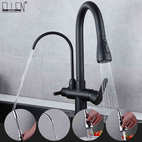 kitchen faucets deck mounted black pull out cold water filter tap for three ways sink mixer faucet elk9139b x6xr
kitchen faucets deck mounted black pull out cold water filter tap for three ways sink mixer faucet elk9139b x6xr