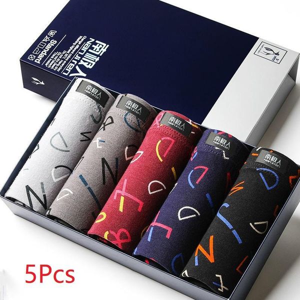 underpants 5pcs/lot men's underwear cotton boxer shorts antibacterial breathable youth trend comfortable, Black;white
underpants 5pcs/lot men's underwear cotton boxer shorts antibacterial breathable youth trend comfortable, Black;white