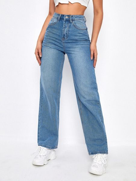 high waist boyfriend jeans 39ul#, Blue 
high waist boyfriend jeans 39ul#, Blue
