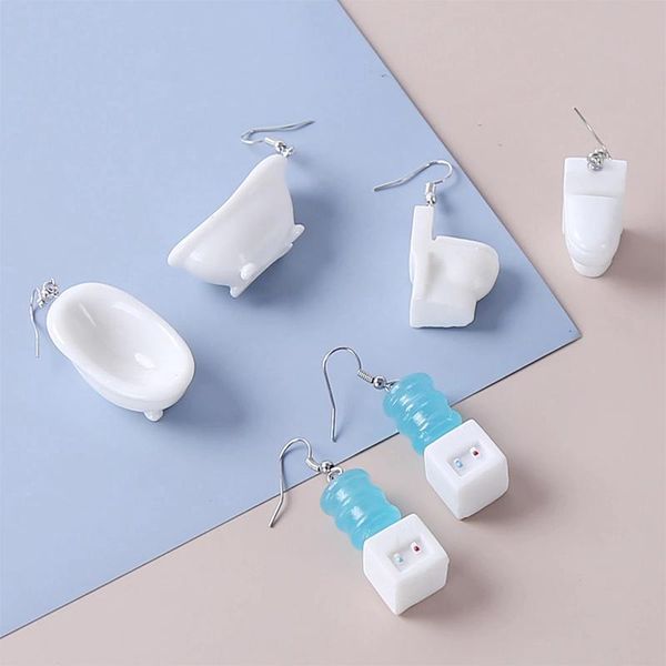 dangle & chandelier funny 3d bathtub drop earrings resin girl creative simulation closestool earring for women mini drinking fountain jewelr, Silver
dangle & chandelier funny 3d bathtub drop earrings resin girl creative simulation closestool earring for women mini drinking fountain jewelr, Silver