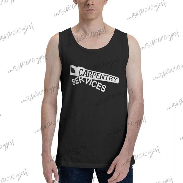 men' tank sport musculation carpentry services logo pure cotton men gym clothing, White;black
men' tank sport musculation carpentry services logo pure cotton men gym clothing, White;black