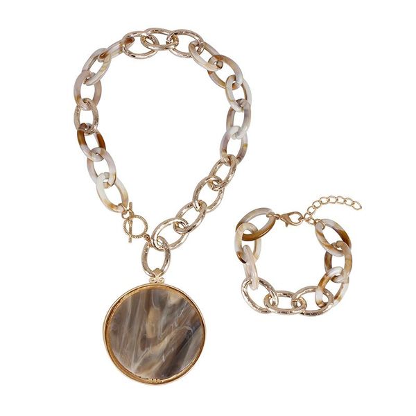 earrings & necklace women's hollow alloy acrylic pendant water drop geometric clasp link bracelet set decoration 2021, Silver
earrings & necklace women's hollow alloy acrylic pendant water drop geometric clasp link bracelet set decoration 2021, Silver
