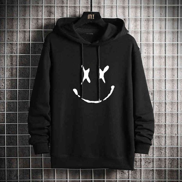 sweater hoodies fashion brand men's 2022 autumn youth leisure printing smiling face, Black
sweater hoodies fashion brand men's 2022 autumn youth leisure printing smiling face, Black