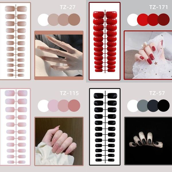 false nails press on manicure tool nail tips full cover fake wearable with glue medium square head, Red;gold
false nails press on manicure tool nail tips full cover fake wearable with glue medium square head, Red;gold