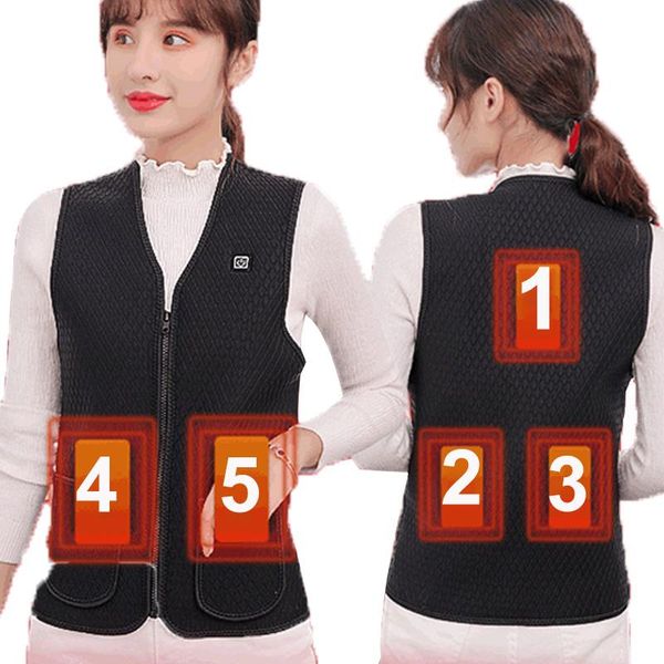 women's vests heated vest women bodywarmer sleeveless jackets for 2021 winter warm thermal heating waistcoat cotton down, Black;white
women's vests heated vest women bodywarmer sleeveless jackets for 2021 winter warm thermal heating waistcoat cotton down, Black;white