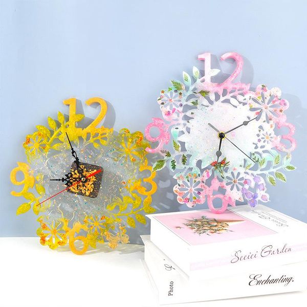 paintings diy crystal epoxy resin mold flower clock wall decoration hanging ornaments casting silicone mould crafts home decortives
paintings diy crystal epoxy resin mold flower clock wall decoration hanging ornaments casting silicone mould crafts home decortives