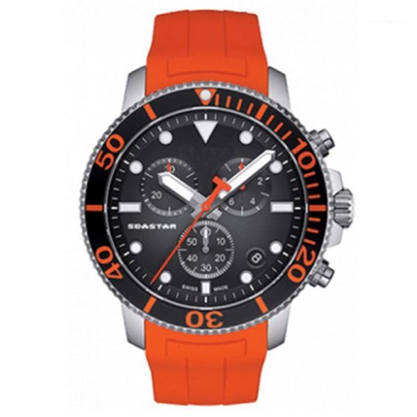 quartz watch seastar men's sports eta g10212 movement waterproof rubber strap wristwatches, Slivery;brown
quartz watch seastar men's sports eta g10212 movement waterproof rubber strap wristwatches, Slivery;brown