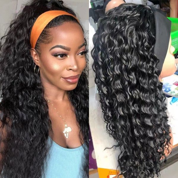 indian human hair water wave headband wig for black women glueless remy curly wigs 10-24 inch, Black;brown
indian human hair water wave headband wig for black women glueless remy curly wigs 10-24 inch, Black;brown