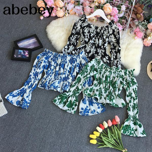 women's blouses & shirts 2021 spring autumn french slash neck flared sleeve shirt ruffles patchwork high waist pleated floral print sho, White
women's blouses & shirts 2021 spring autumn french slash neck flared sleeve shirt ruffles patchwork high waist pleated floral print sho, White