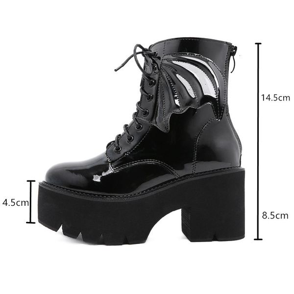 dress shoes botas femininas de motociclismo, sapatos plataforma salto alto punk para outono e inverno, feito em couro 8rlo, Black
dress shoes botas femininas de motociclismo, sapatos plataforma salto alto punk para outono e inverno, feito em couro 8rlo, Black