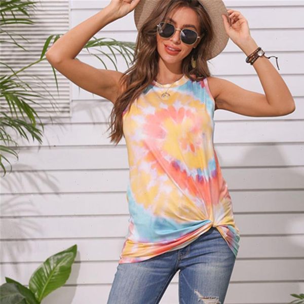 tie dye sleeveless womens tanks tee shirts summer knot streetwear harajuku, White
tie dye sleeveless womens tanks tee shirts summer knot streetwear harajuku, White