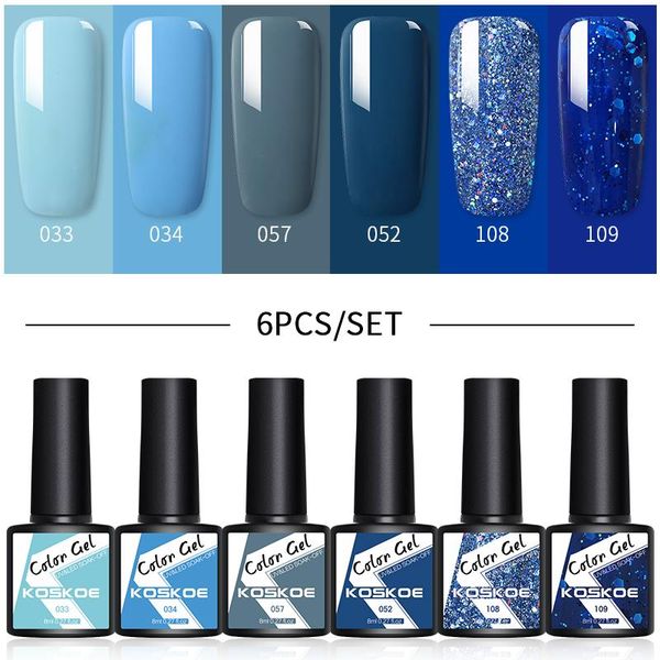 nail art kits koskoe 4/6pcs gel polish set 8ml glitter uv varnish semi permanent hybrid soak off lamp kit base top
nail art kits koskoe 4/6pcs gel polish set 8ml glitter uv varnish semi permanent hybrid soak off lamp kit base top