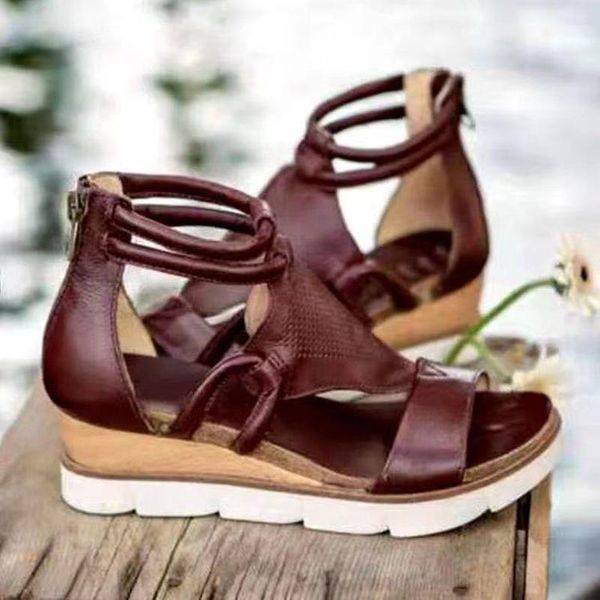 sandals summer women's fish mouth wedge retro 2021 european and american roman, Black
sandals summer women's fish mouth wedge retro 2021 european and american roman, Black