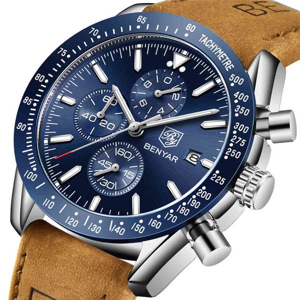 benyar 2021 new men watch business full steel quartz brand luxury casual waterproof sports male wristwatch relogio masculino, Silver
benyar 2021 new men watch business full steel quartz brand luxury casual waterproof sports male wristwatch relogio masculino, Silver
