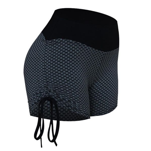 women's shorts women high waist sports honeycomb bulift ruched drawstring leggings d08e, White;black
women's shorts women high waist sports honeycomb bulift ruched drawstring leggings d08e, White;black