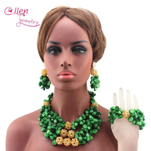 earrings & necklace amazing green african coral beads jewelry set real natural ball nigerian wedding e1043, Silver
earrings & necklace amazing green african coral beads jewelry set real natural ball nigerian wedding e1043, Silver