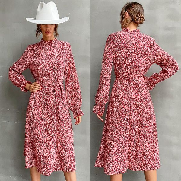 casual dresses women's printed medium long half high collar with lace up sleeve bottomed dress autumn 2021 strawberry, Black;gray
casual dresses women's printed medium long half high collar with lace up sleeve bottomed dress autumn 2021 strawberry, Black;gray