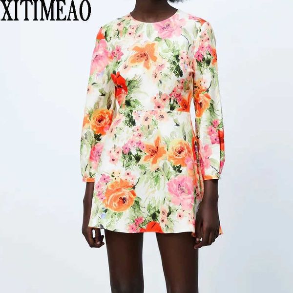 za women floral print hollow waist dress long sleeve slim high skirt female a line mini xitimeao 210604, Black;gray
za women floral print hollow waist dress long sleeve slim high skirt female a line mini xitimeao 210604, Black;gray