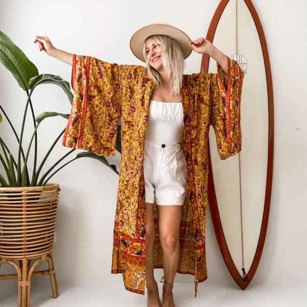 casual dresses bohemian oversized loose fit floral print cotton boho chic kimonos blusas female cover ups lady long robes, Black;gray
casual dresses bohemian oversized loose fit floral print cotton boho chic kimonos blusas female cover ups lady long robes, Black;gray