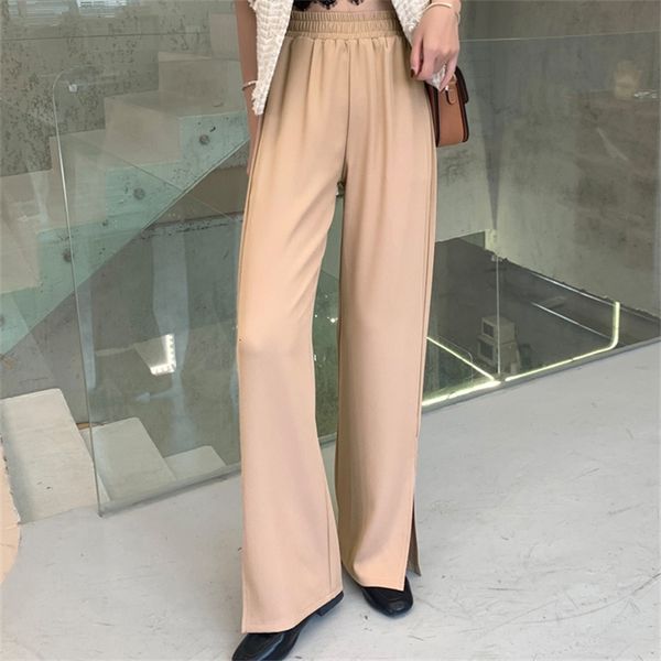 women's pants & capris new arrival fashion solid loose plus size summer high waist slim femme ol ladies casual split trousers, Black;white
women's pants & capris new arrival fashion solid loose plus size summer high waist slim femme ol ladies casual split trousers, Black;white