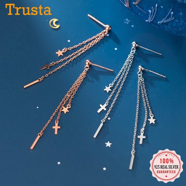 trustdavis real 925 sterling silver fashion stick star cross tassel charm stud earrings for women wedding fine jewelry da1948, Golden;silver
trustdavis real 925 sterling silver fashion stick star cross tassel charm stud earrings for women wedding fine jewelry da1948, Golden;silver