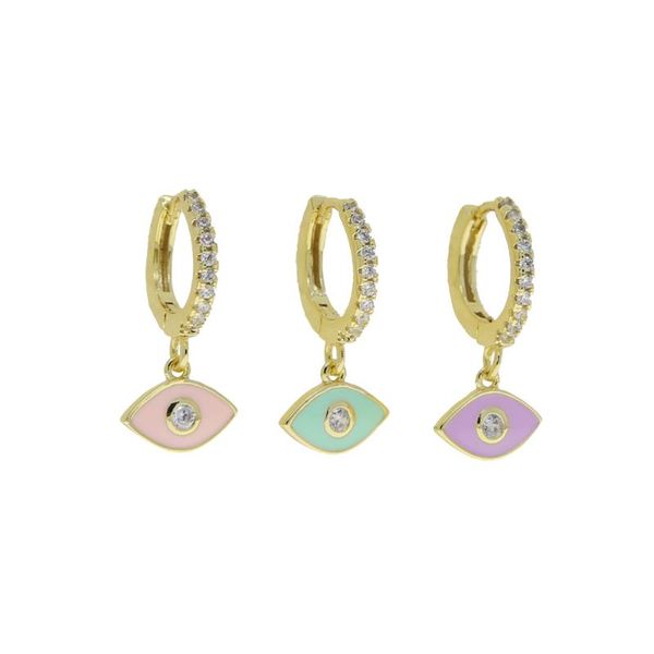 hoop & huggie gold color pastel enamel colorful evil eye charm lovely lucky women girl fashion dangle drop earring, Golden;silver
hoop & huggie gold color pastel enamel colorful evil eye charm lovely lucky women girl fashion dangle drop earring, Golden;silver