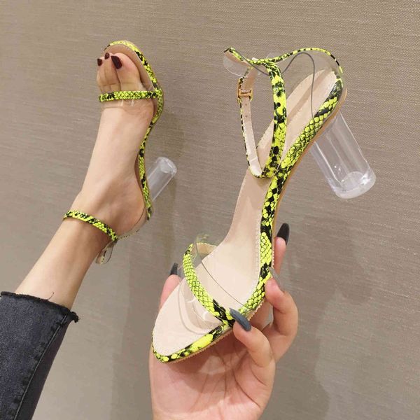 line one sandals sandals transparent fairy style summer crystal thick heel color matching high women's fashion shoes raq2, Black
line one sandals sandals transparent fairy style summer crystal thick heel color matching high women's fashion shoes raq2, Black
