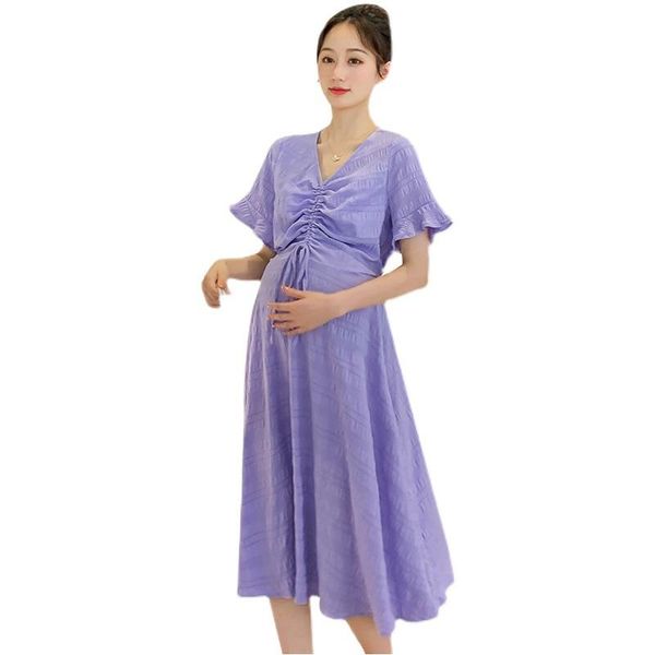 maternity dresses dress clothes for pregnant women plus size solid fashion v neck woman pregnancy, White
maternity dresses dress clothes for pregnant women plus size solid fashion v neck woman pregnancy, White