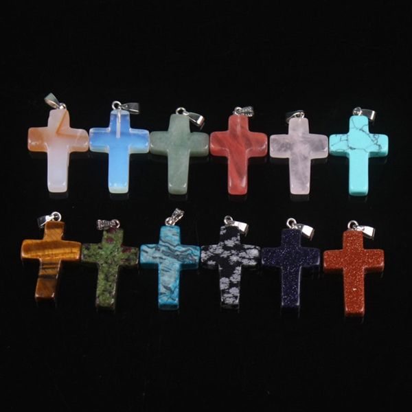 natural quartz crystal stone cross heart round ball pendant necklaces jewelry with alloy chain for women men, Silver
natural quartz crystal stone cross heart round ball pendant necklaces jewelry with alloy chain for women men, Silver