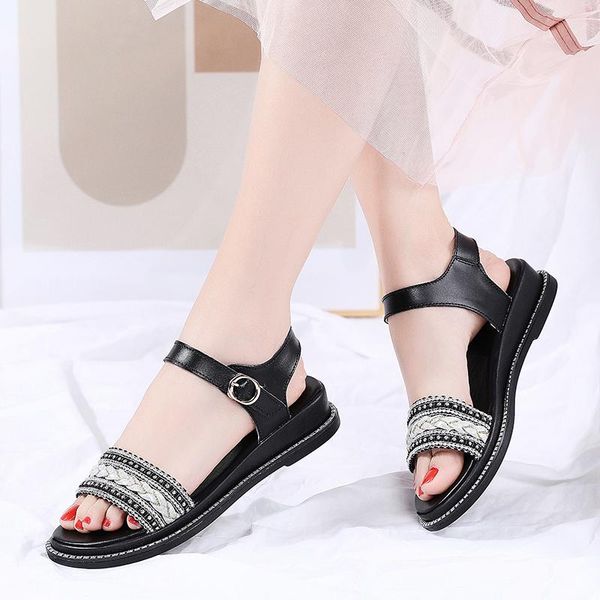 summer fashion women sandals bling flat comfort ladies woman sandalie high heels female footwear buckle strap 3013, Black
summer fashion women sandals bling flat comfort ladies woman sandalie high heels female footwear buckle strap 3013, Black