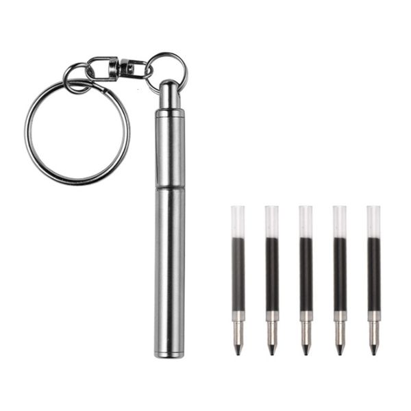 stainless steel retractable pen portable ball point mini keychain creative gift box set
stainless steel retractable pen portable ball point mini keychain creative gift box set
