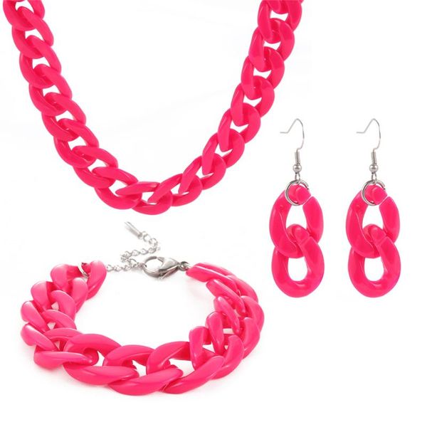 earrings & necklace teamer thick acrylic for women bracelet statement goth punk jewelry set party accessories neck chain choker, Silver
earrings & necklace teamer thick acrylic for women bracelet statement goth punk jewelry set party accessories neck chain choker, Silver