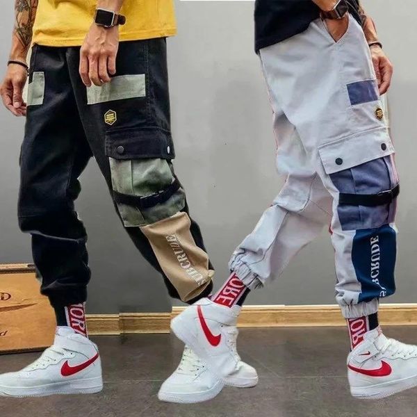 men's pants cool patckwork male patchwork japanese style trousers sweatpants streetwear joggers casual cargo women men, Black
men's pants cool patckwork male patchwork japanese style trousers sweatpants streetwear joggers casual cargo women men, Black