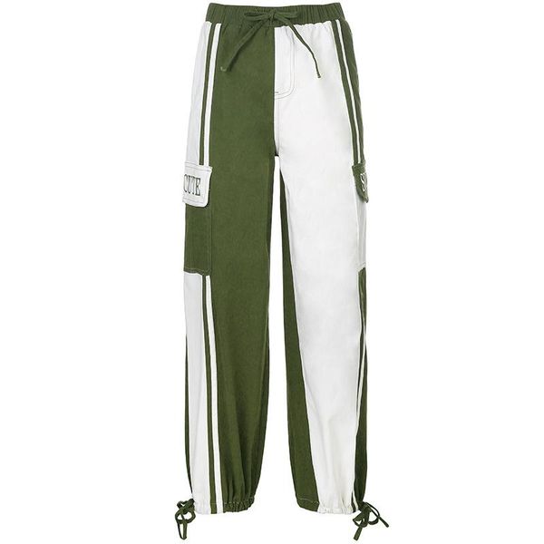 spring and autumn fashion personalized contrast color stitching lace-up foot overalls women's high waist loose casual trousers pants &, Black;white
spring and autumn fashion personalized contrast color stitching lace-up foot overalls women's high waist loose casual trousers pants &, Black;white
